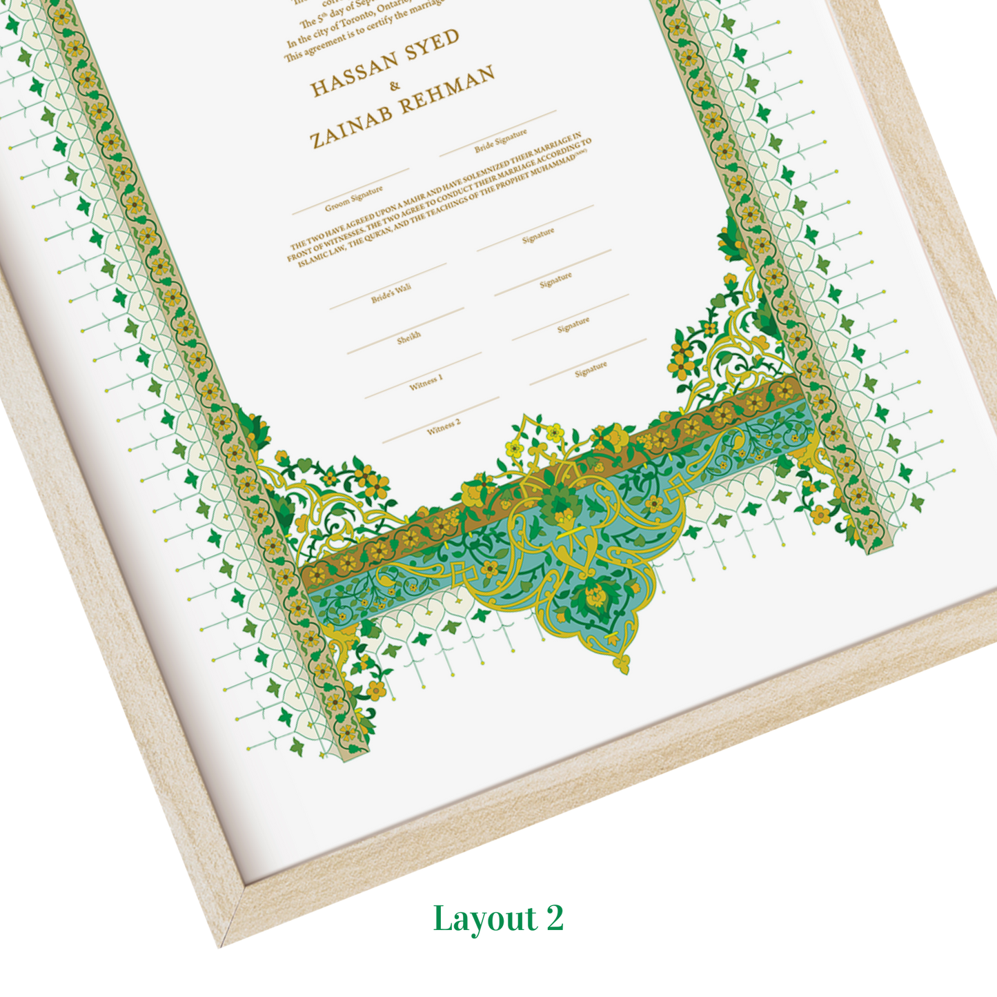 Ottoman Nikkah Certificate