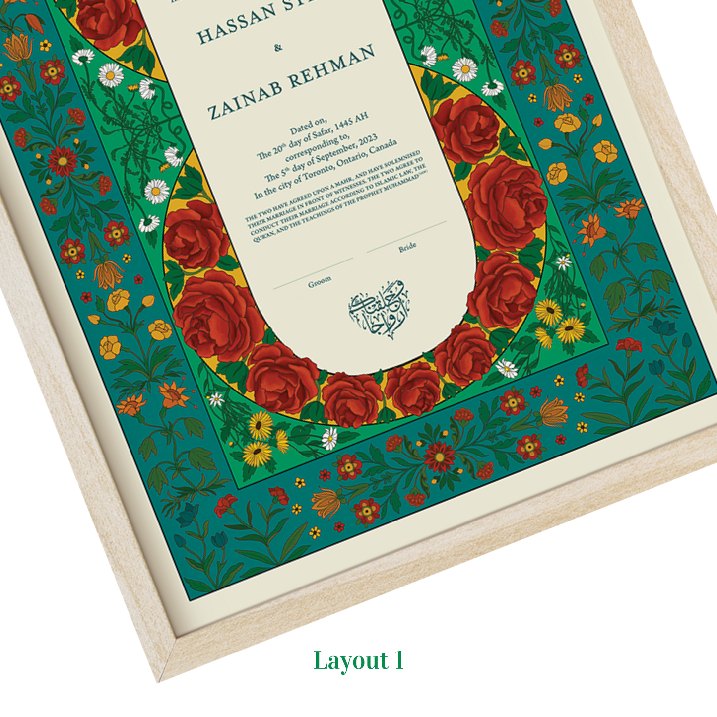 Mughal Nikkah Certificate