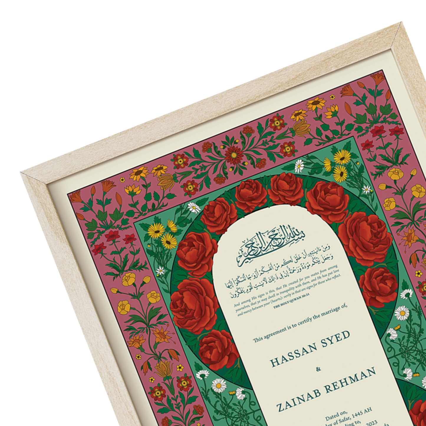 Mughal Nikkah Certificate