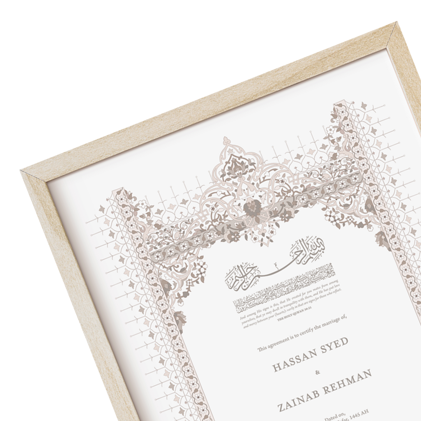Ottoman Nikkah Certificate