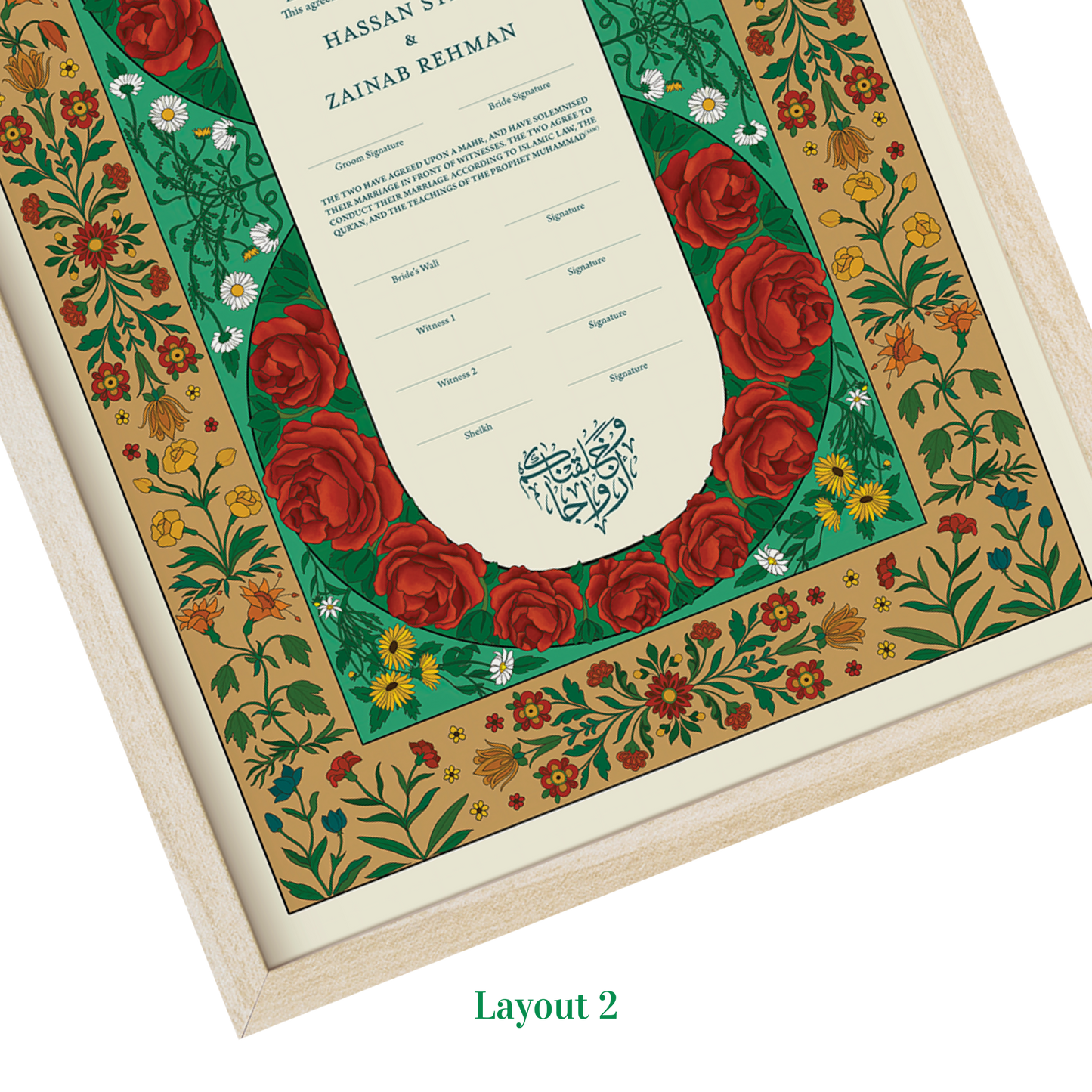 Mughal Nikkah Certificate