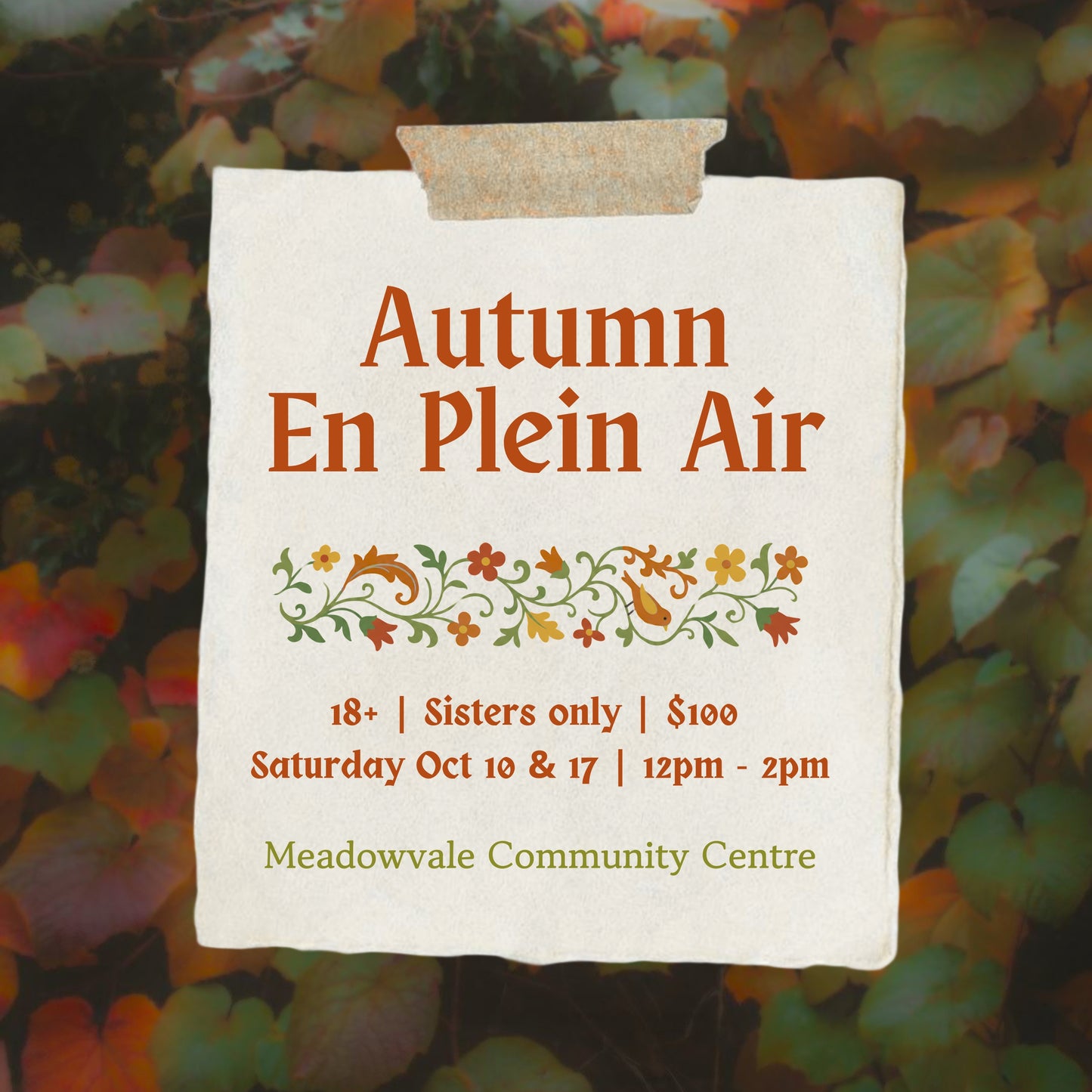 Autumn En Plein Air | Oil Pastel & Painting Course