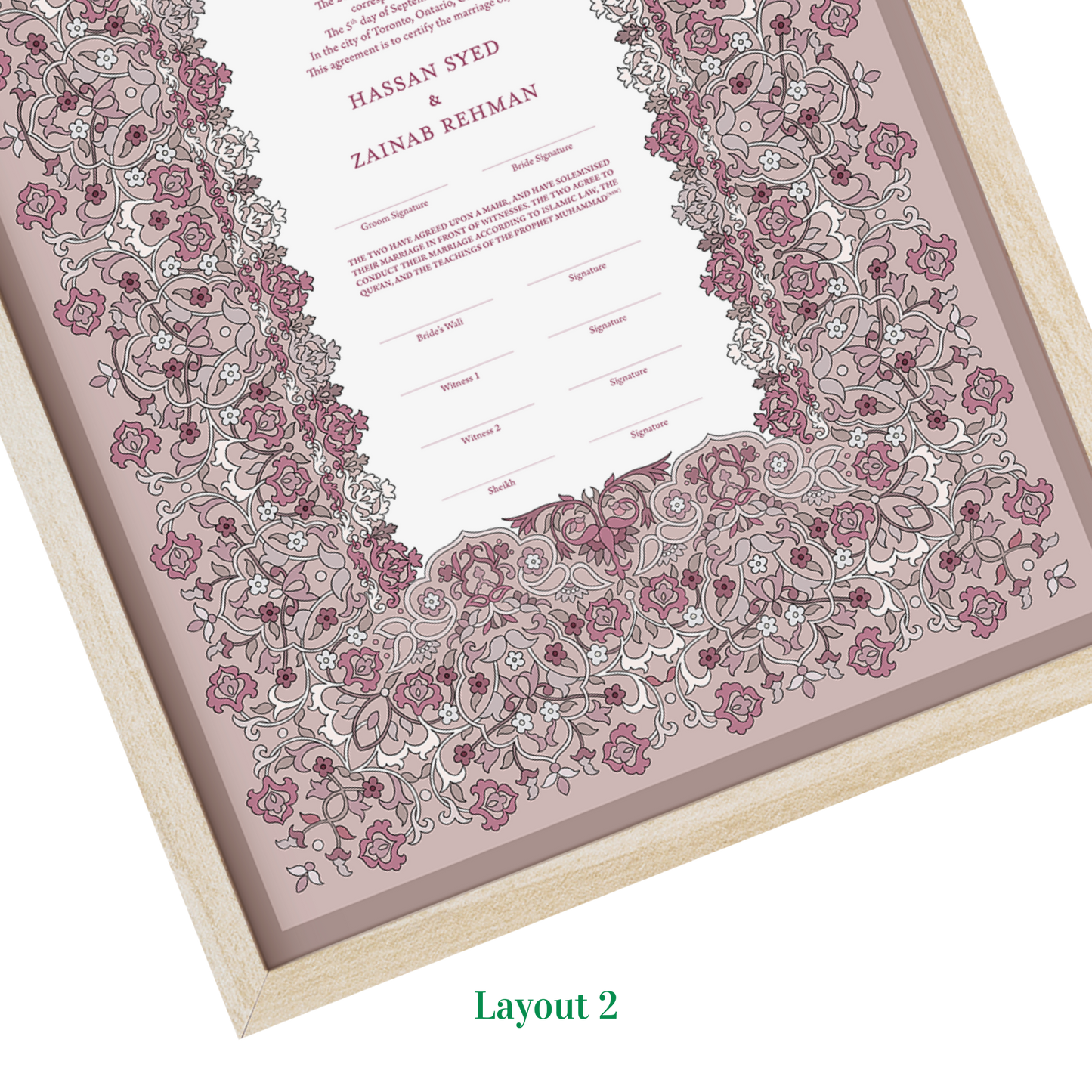 Medieval Nikkah Certificate