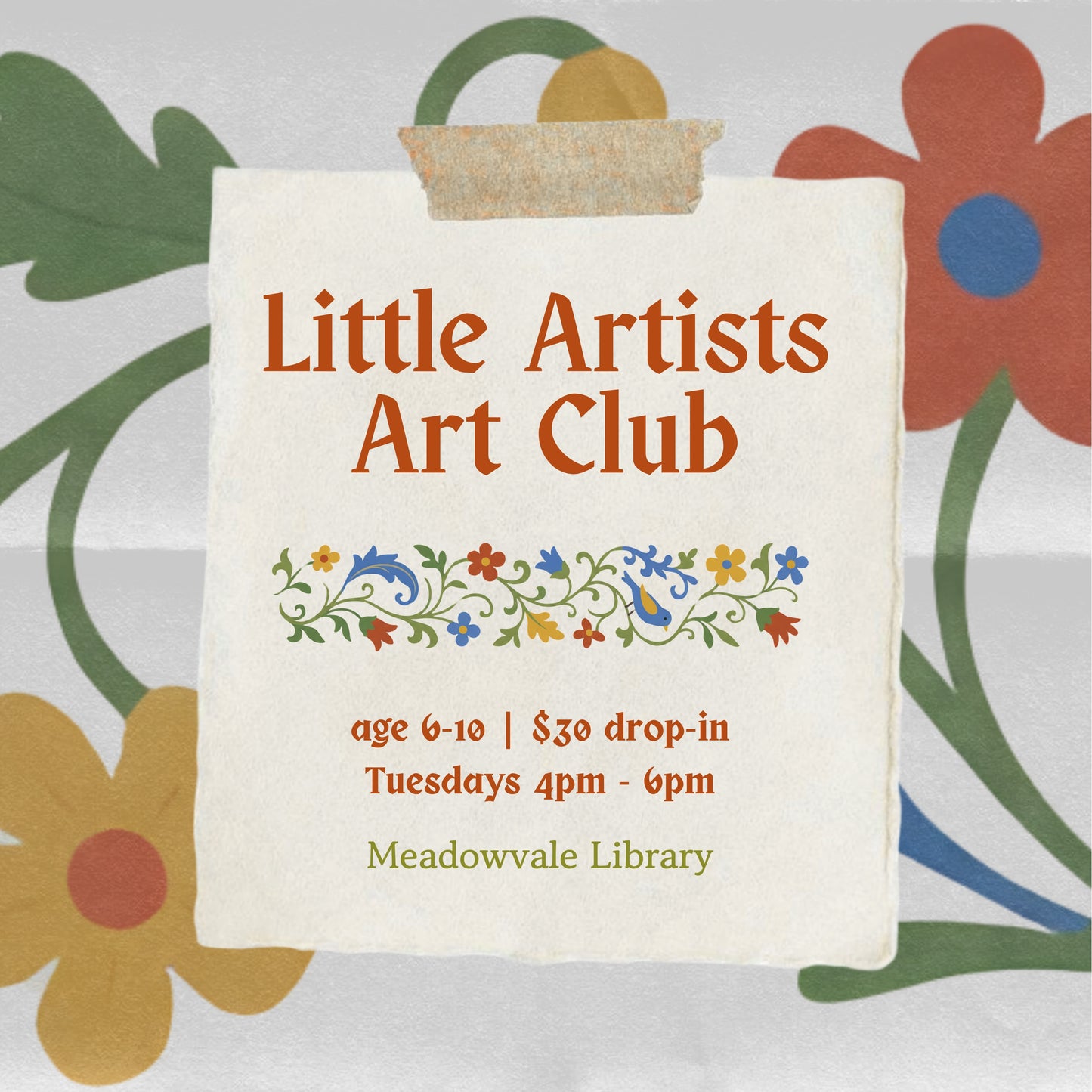 Little Artists | Afterschool Kids Art Club