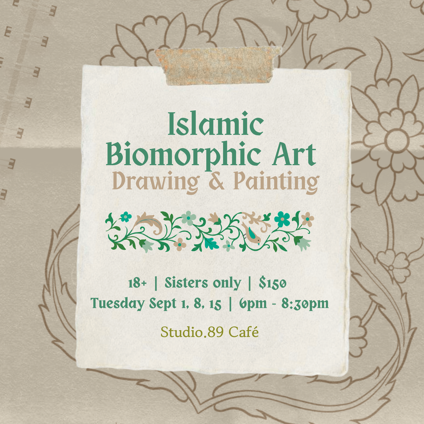 Islamic Biomorphic Art | Drawing & Painting Course