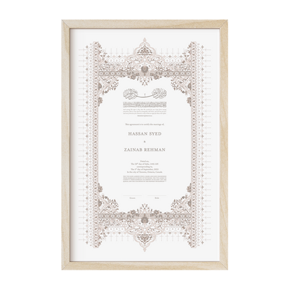 Ottoman Nikkah Certificate