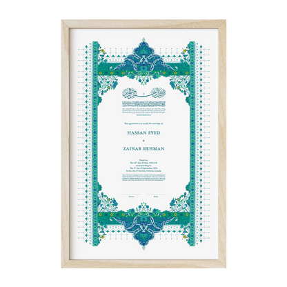 Ottoman Nikkah Certificate