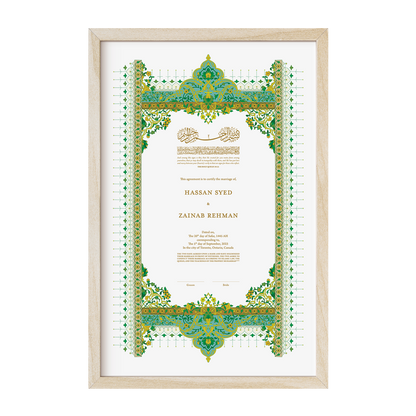 Ottoman Nikkah Certificate
