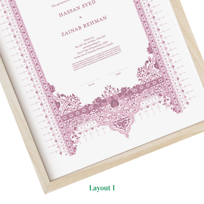Ottoman Nikkah Certificate